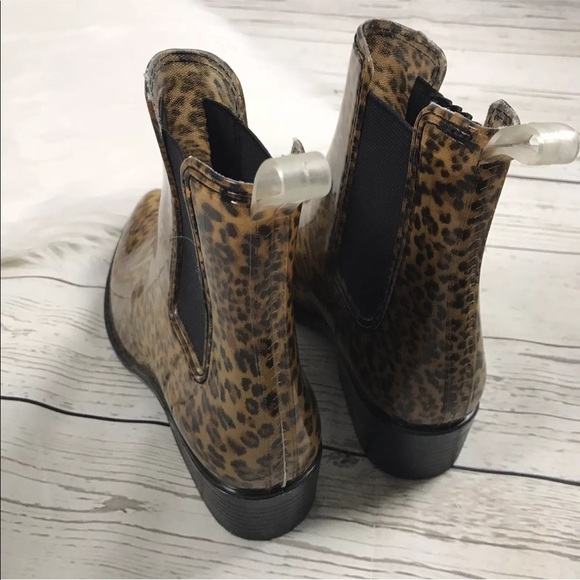 Jeffrey Campbell Stormy Rain Boots ANIMAL Print - Picture 8 of 8
